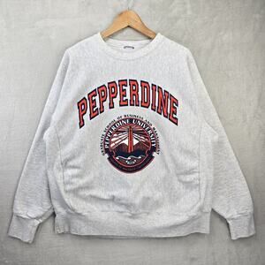 Vintage Pepperdine University Crewneck Sweatshirt Mens XL 90s Reverse Weave
